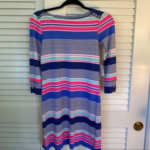 Lilly Pulitzer Striped 3/4 Sleeve Dress
